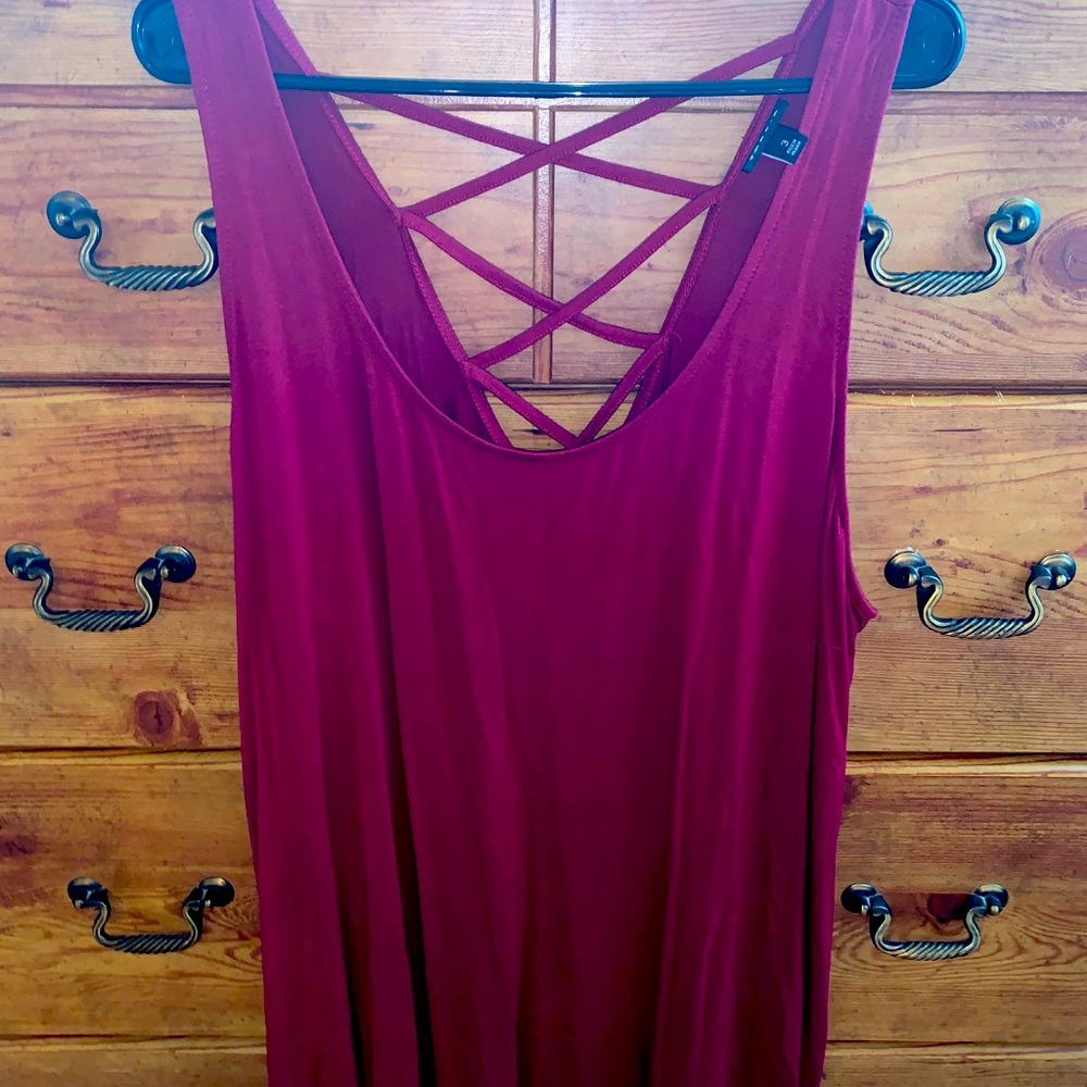 Maroon Tank Top Torrid Size 3